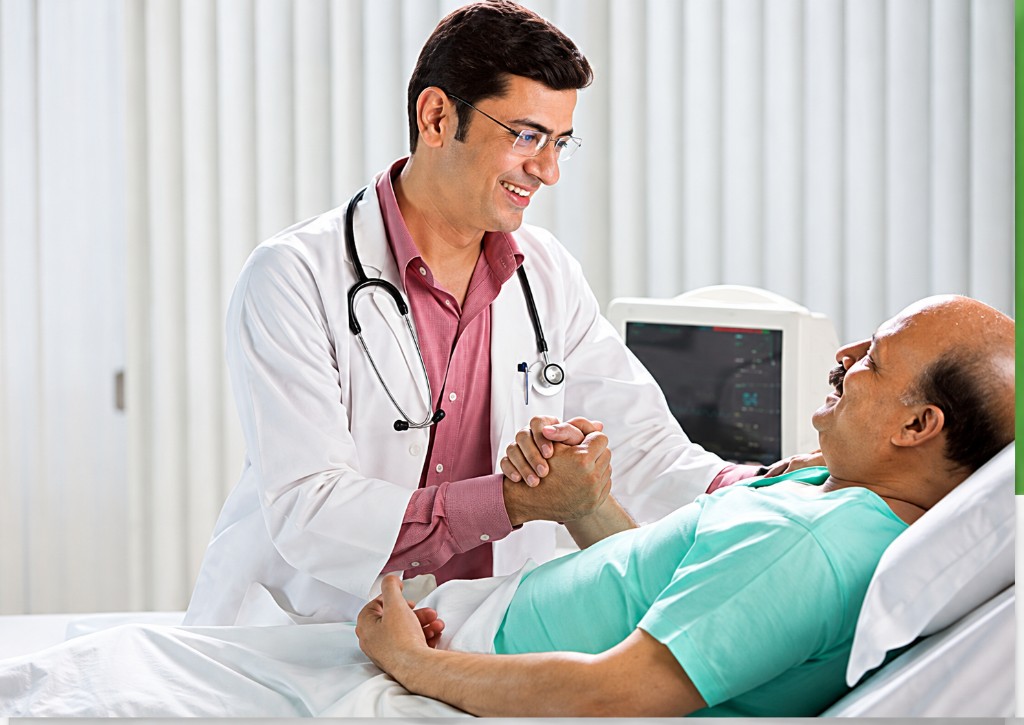 Doctor caring for a patient